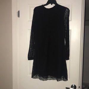 Black lace dress